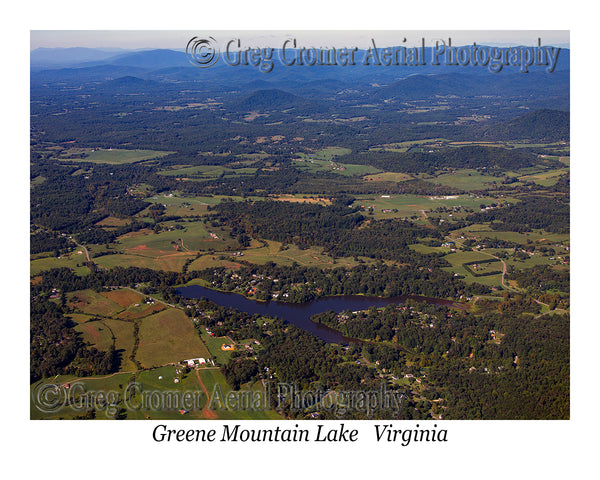 Aerial Photo of Greene Mountain Lake - Stanardsville, Virginia