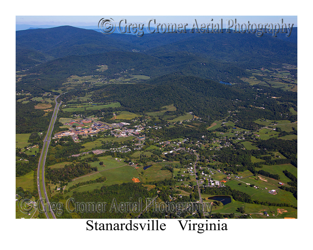 Aerial Photo of Stanardsville, Virginia