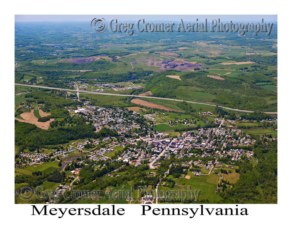 Aerial Photo of Meyersdale, Pennsylvania