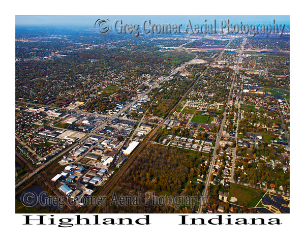 Aerial Photo of Highland, Indiana