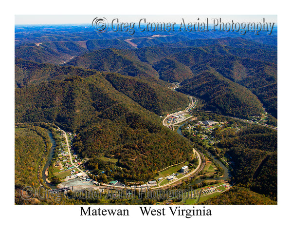 Aerial Photo of Matewan, West Virginia