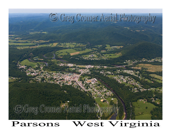 Aerial Photo of Parsons, West Virginia