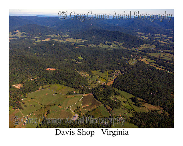 Aerial Photo of Davis Shop, Virginia
