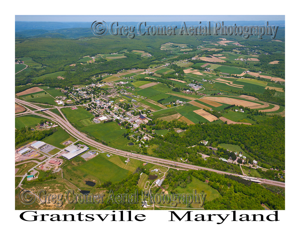 Aerial Photo of Grantsville, Maryland