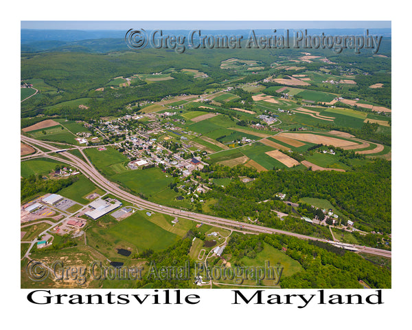 Aerial Photo of Grantsville, Maryland