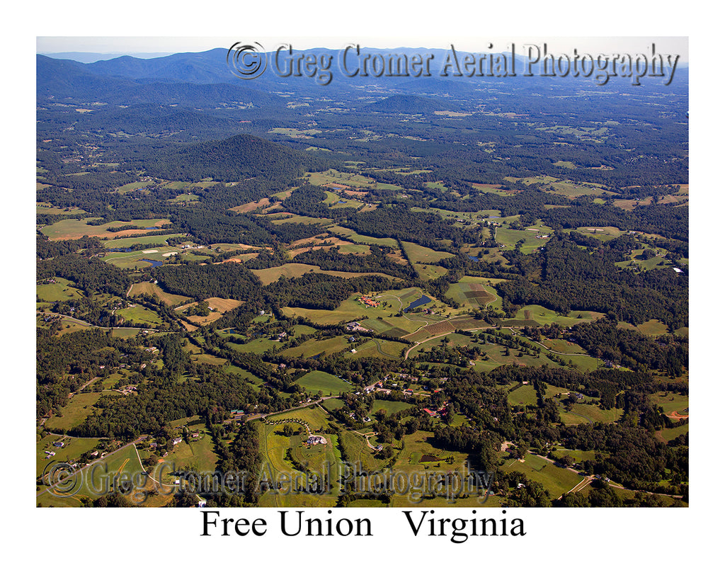Aerial Photo of Free Union, Virginia