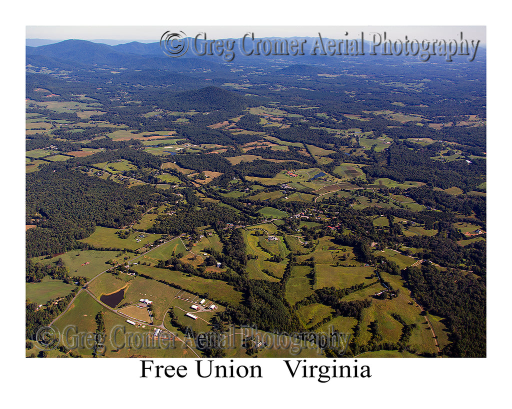 Aerial Photo of Free Union, Virginia