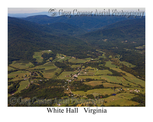 Aerial Photo of White Hall, Virginia