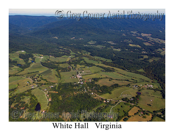 Aerial Photo of White Hall, Virginia