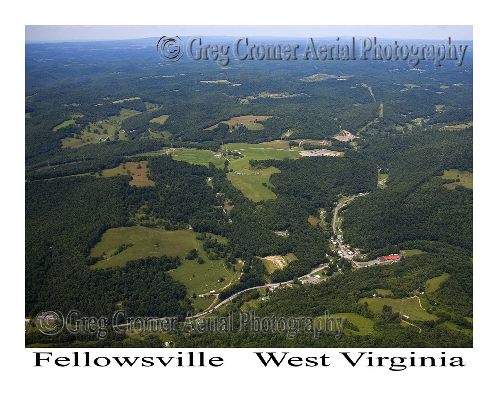 Aerial Photo of Fellowsville, West Virginia