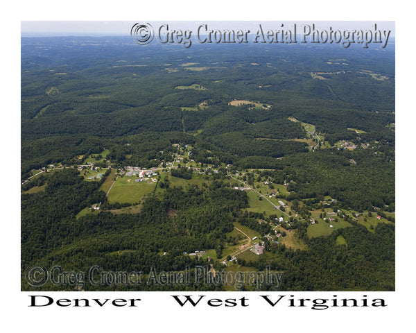 Aerial Photo of Denver, West Virginia