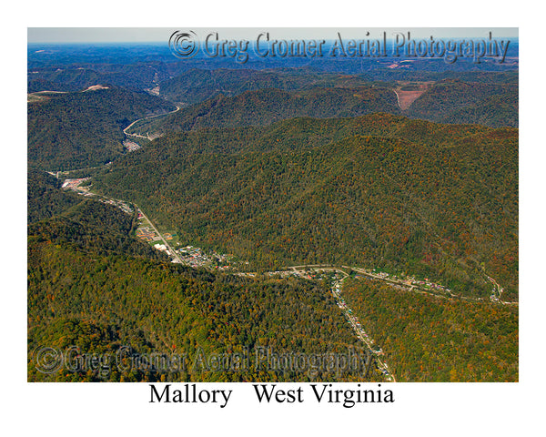 Aerial Photo of Mallory, West Virginia