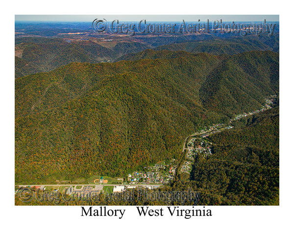 Aerial Photo of Mallory, West Virginia