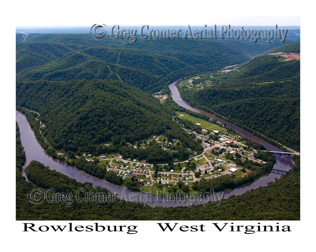 Aerial Photo of Rowlesburg, West Virginia