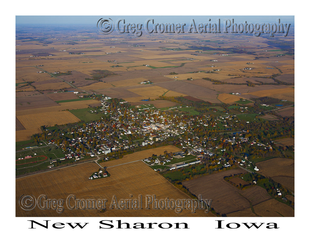Aerial Photo of New Sharon Iowa