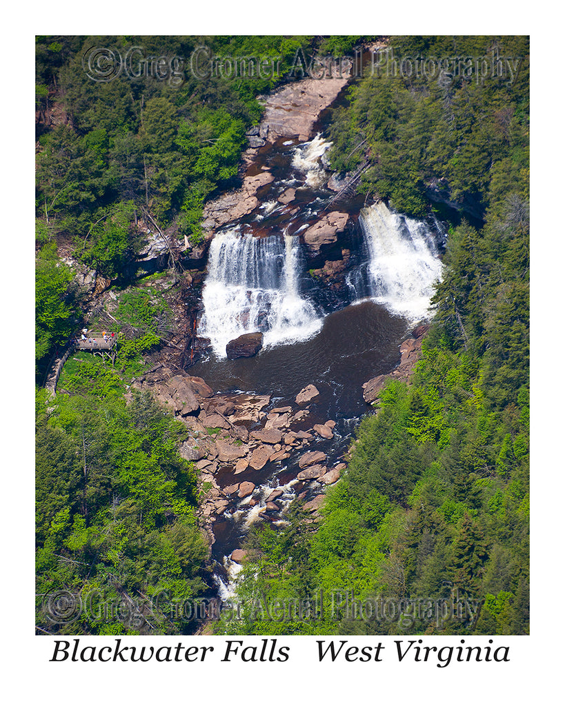 Aerial Photo of Blackwater Falls - Davis, West Virginia