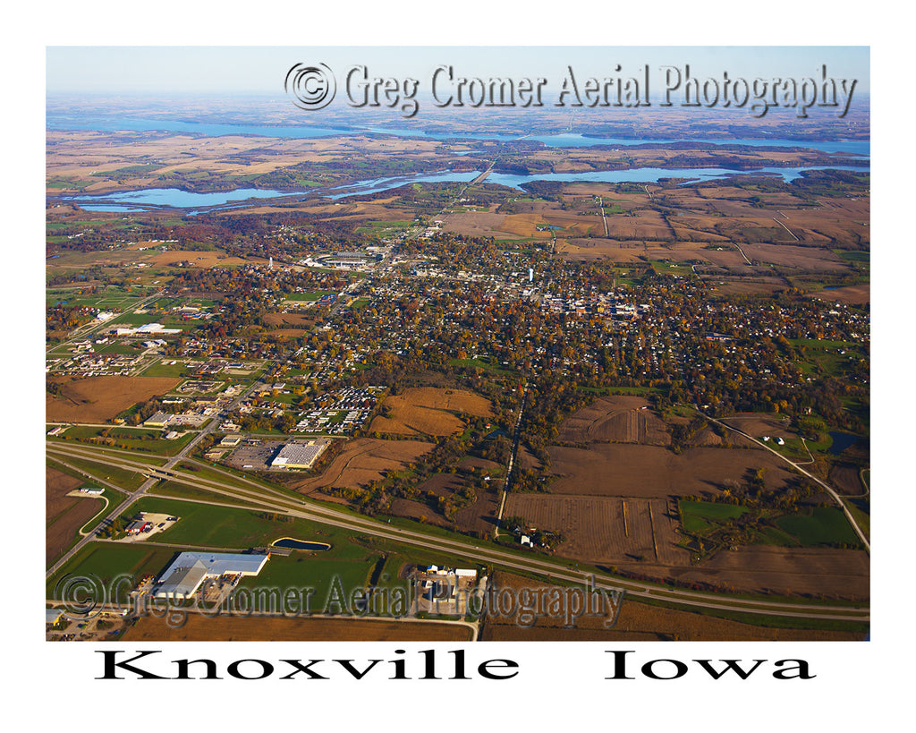 Aerial Photo of Knoxville Iowa