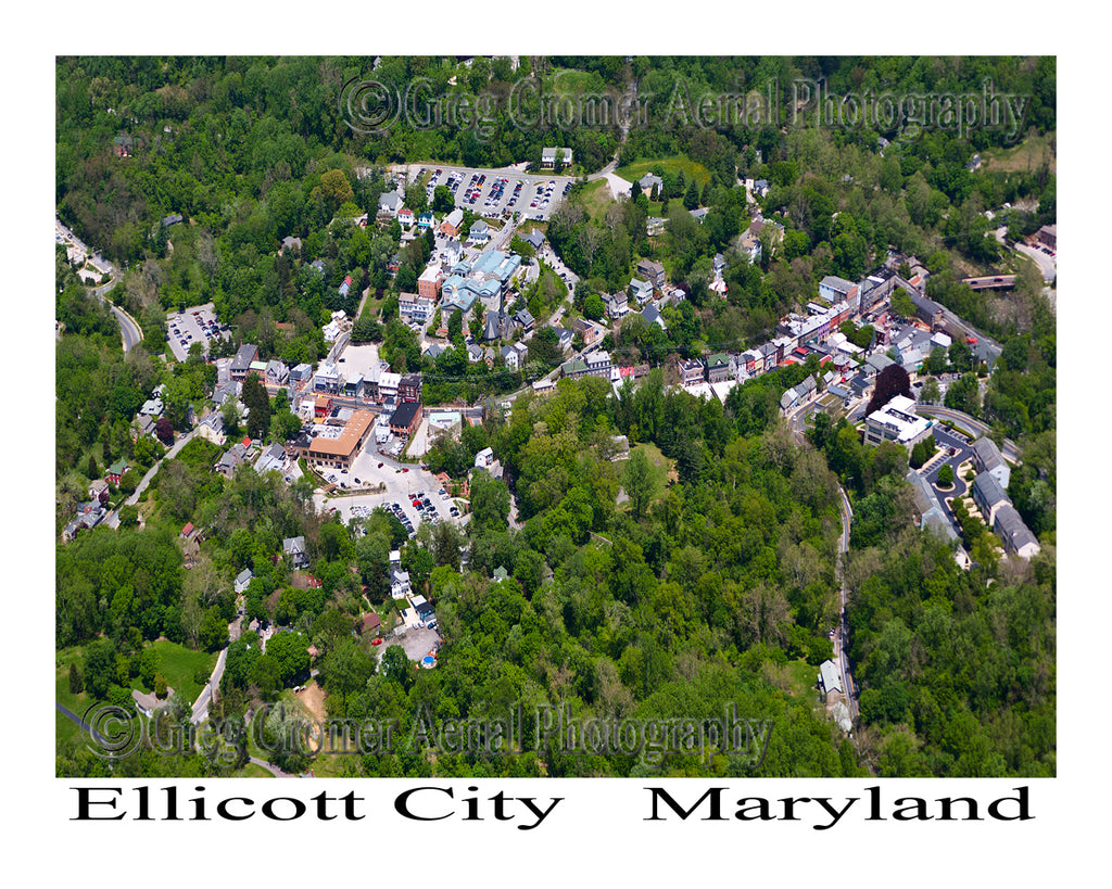 Aerial Photo of Ellicott City, Maryland