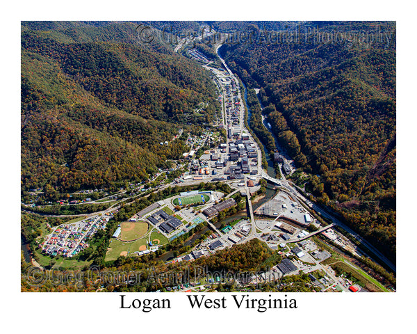 Aerial Photo of Logan, West Virginia