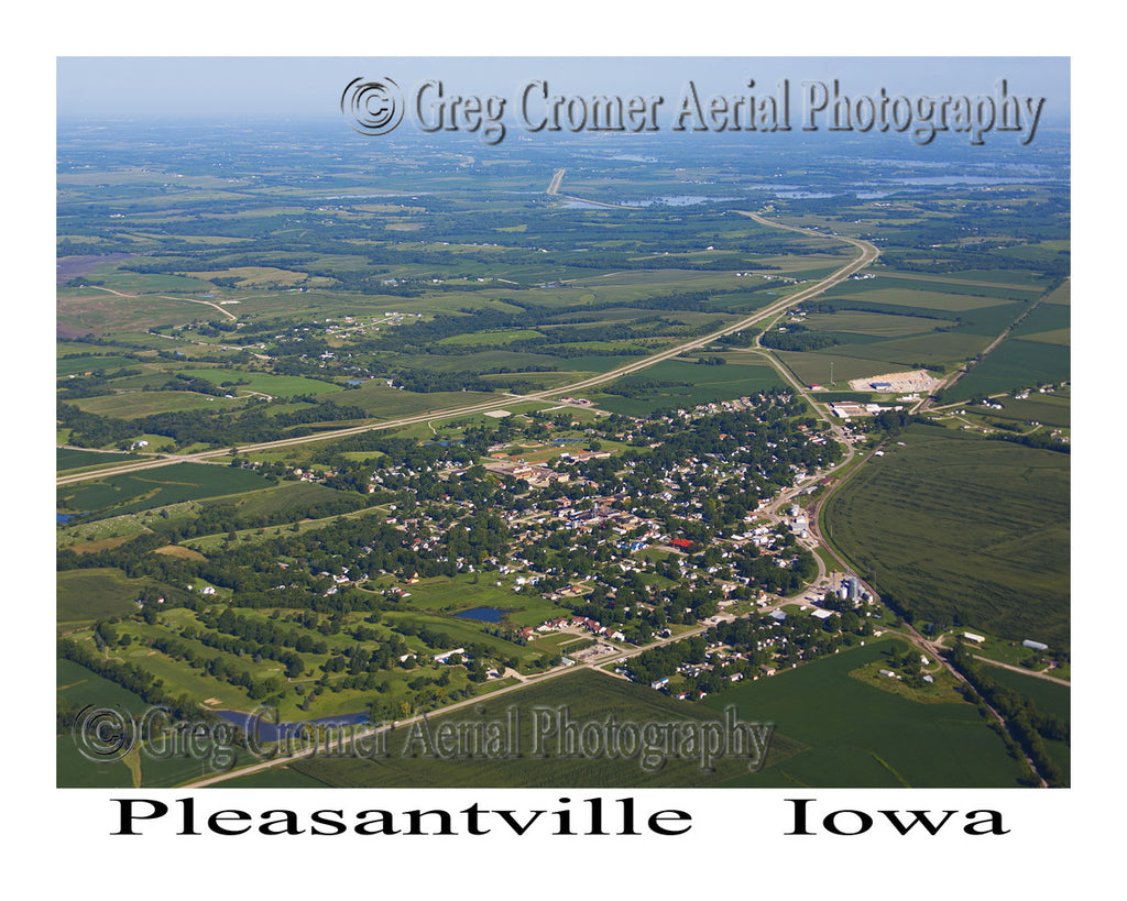 Aerial Photo of Pleasantville Iowa
