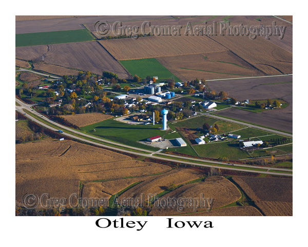 Aerial Photo of Otley Iowa