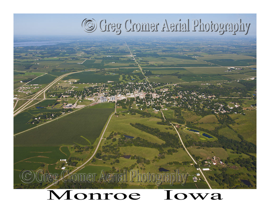 Aerial Photo of Monroe Iowa