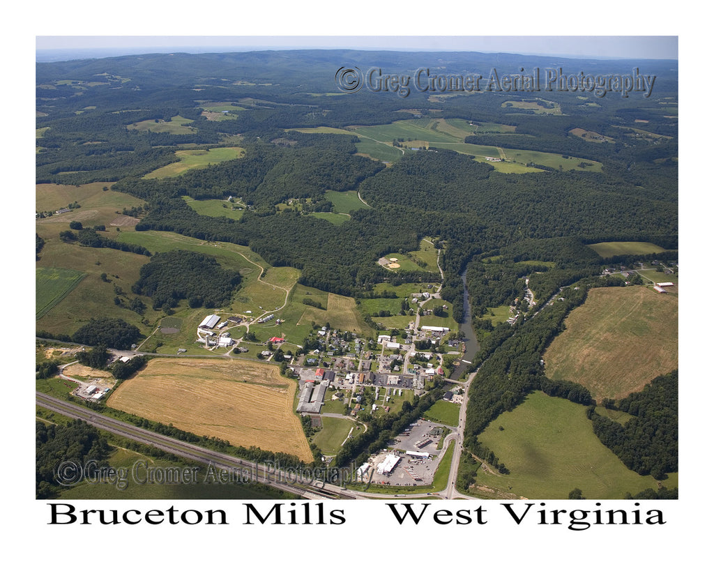 Aerial Photo of Bruceton Mills, West Virginia