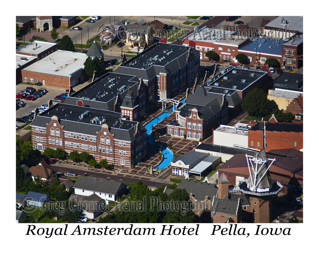 Aerial Photo of Royal Amsterdam Hotel - Pella, Iowa