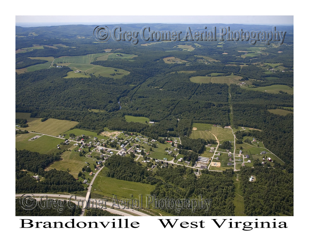 Aerial Photo of Brandonville, West Virginia