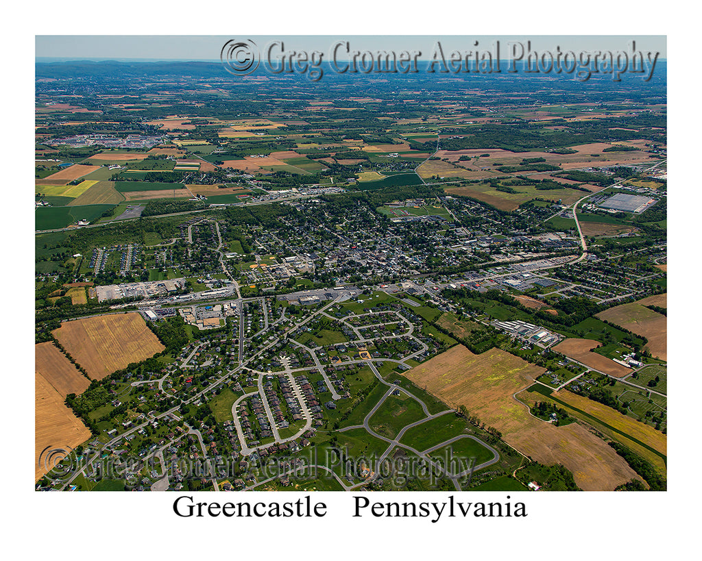 Aerial Photo of Greencastle, Pennsylvania