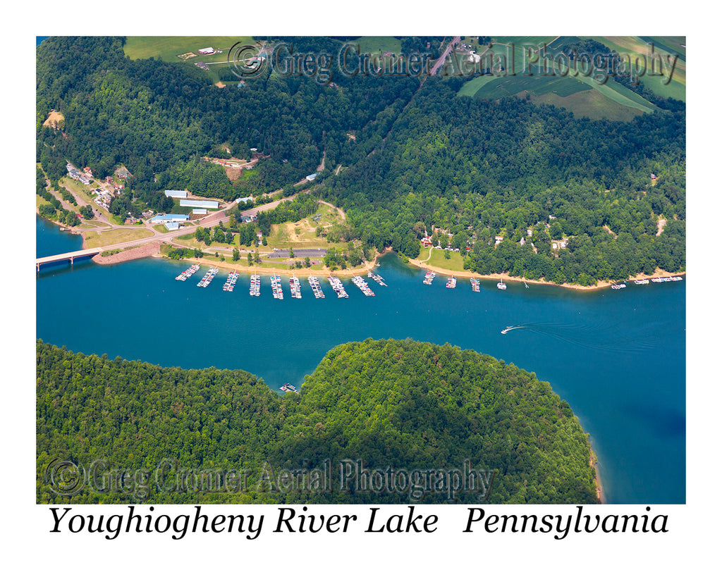 Aerial Photo of Youghiogheny River Lake Marina, Pennsylvania