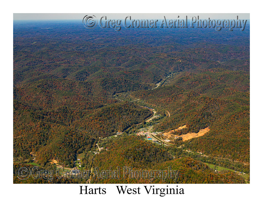 Aerial Photo of Harts, West Virginia