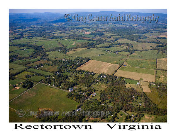 Aerial Photo of Rectortown, Virginia