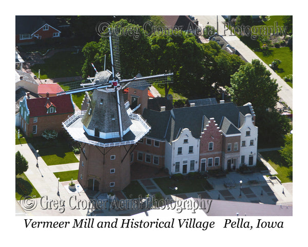 Aerial Photo of Vermeer Windmill - Pella, Iowa