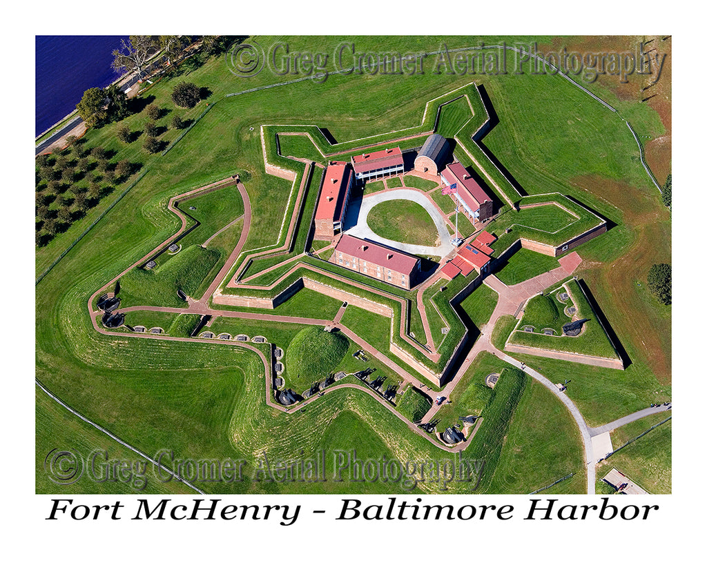 Aerial Photo of Fort McHenry - Baltimore, Maryland