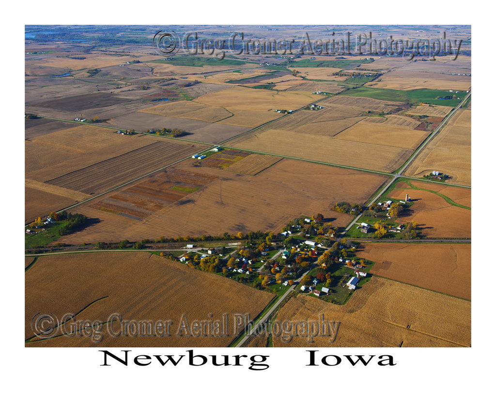 Aerial Photo of Newburg Iowa