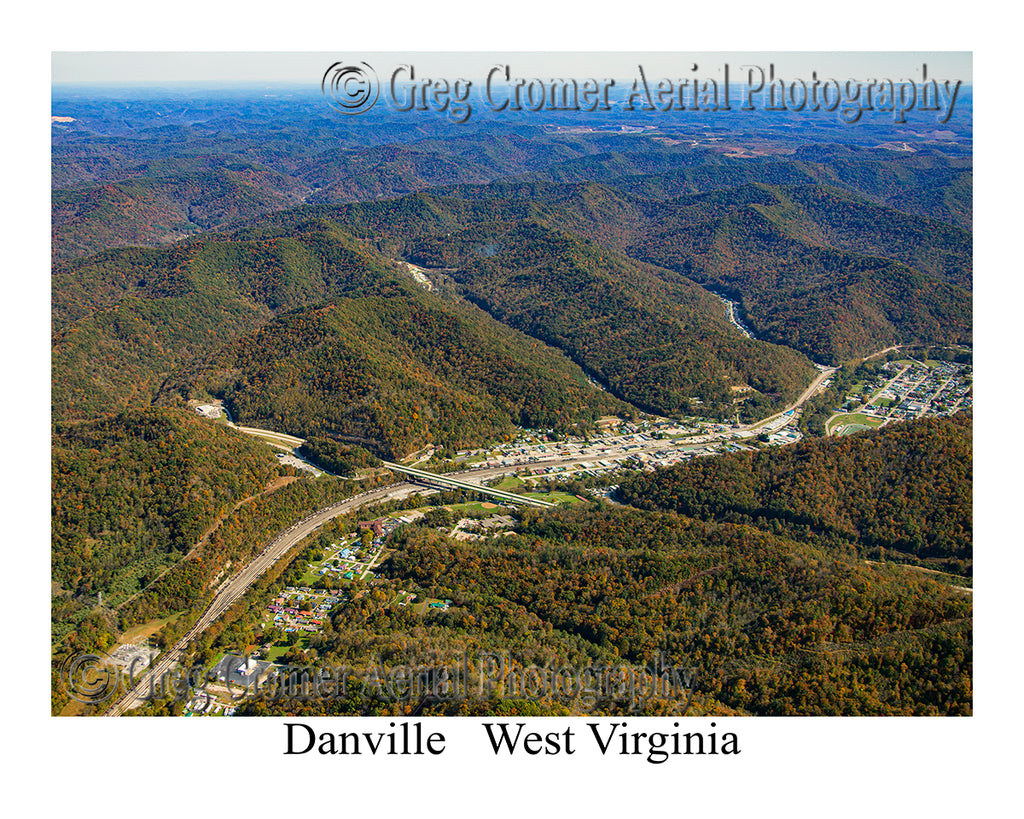 Aerial Photo of Danville, West Virginia