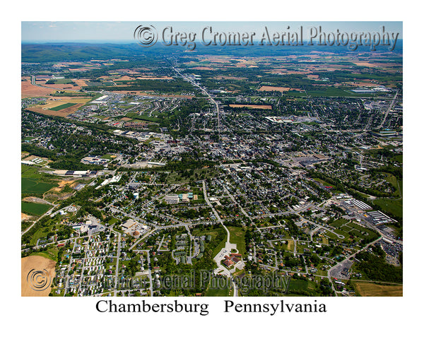 Aerial Photo of Chambersburg, Pennsylvania