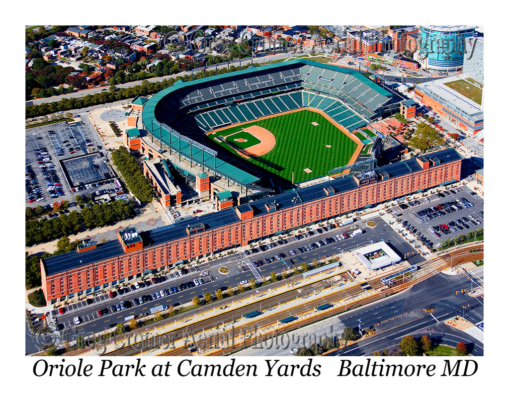 Aerial Photo of Oriole Park at Camden Yards - Baltimore, Maryland