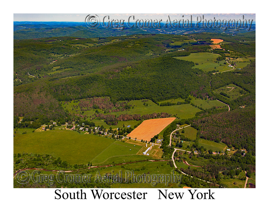 Aerial Photo of South Worcester, New York