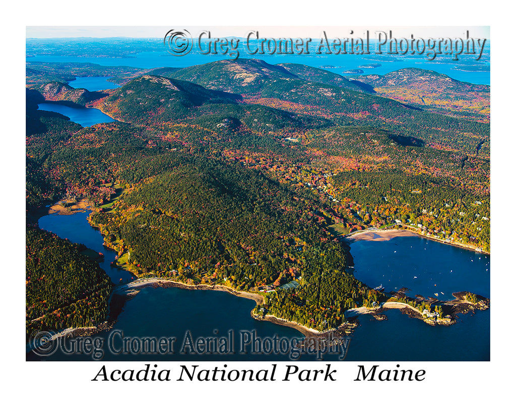 Aerial Photo of Acadia National Park, Maine