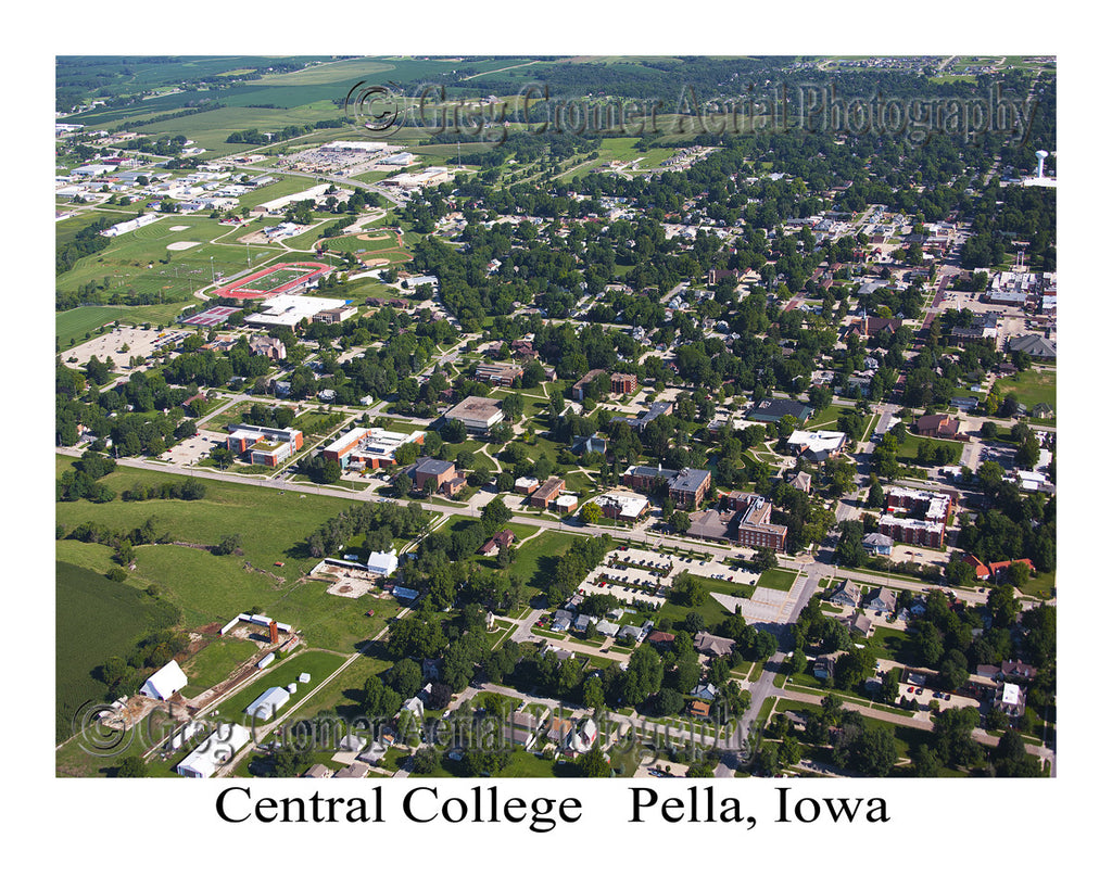 Aerial Photo of Central College - Pella, Iowa