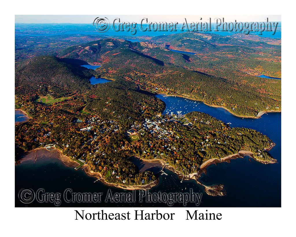 Aerial Photo of Northeast Harbor, Maine