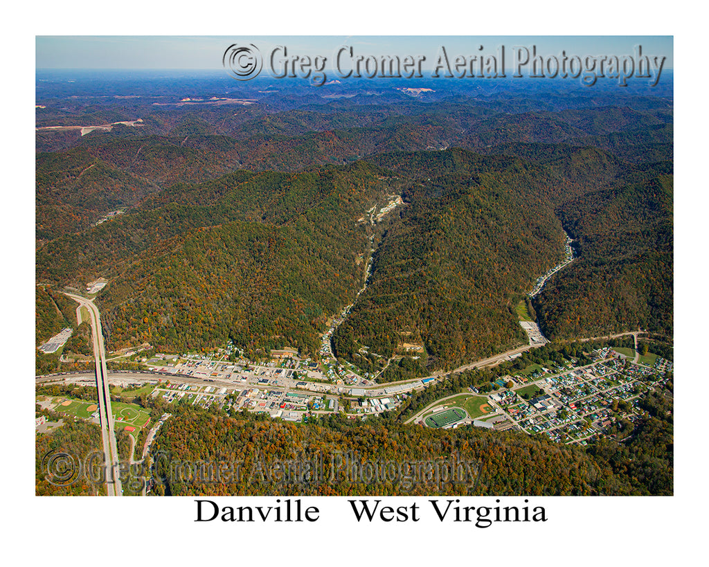 Aerial Photo of Danville, West Virginia
