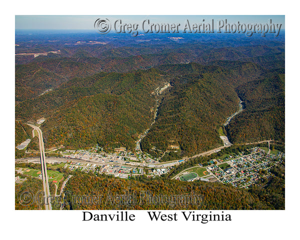 Aerial Photo of Danville, West Virginia