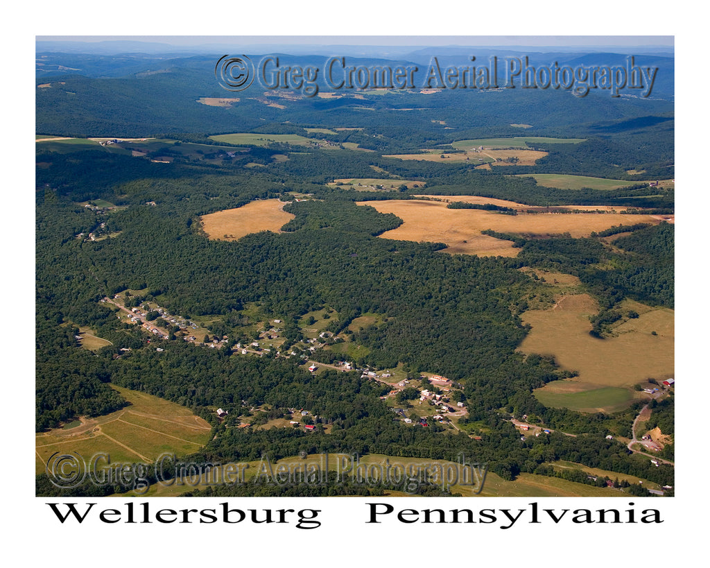 Aerial Photo of Wellersburg, Pennsylvania