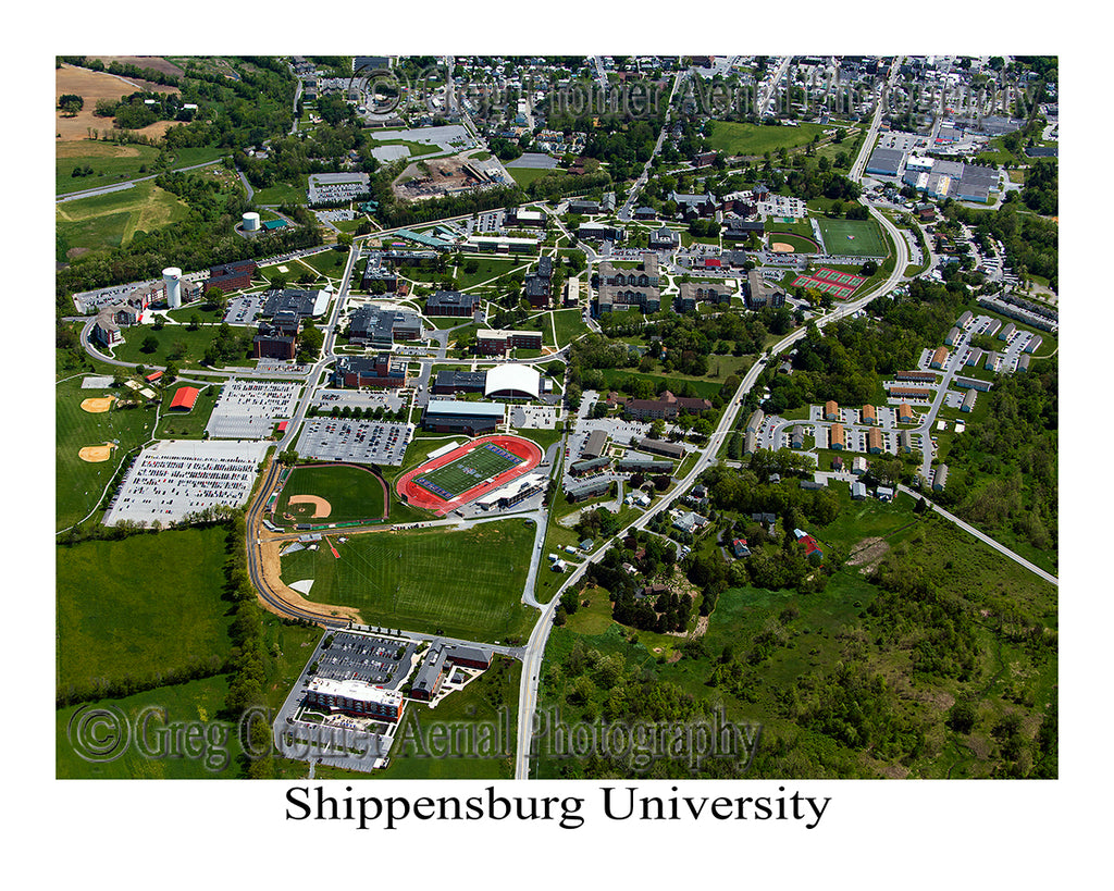 Aerial Photo of Shippensburg University, Pennsylvania