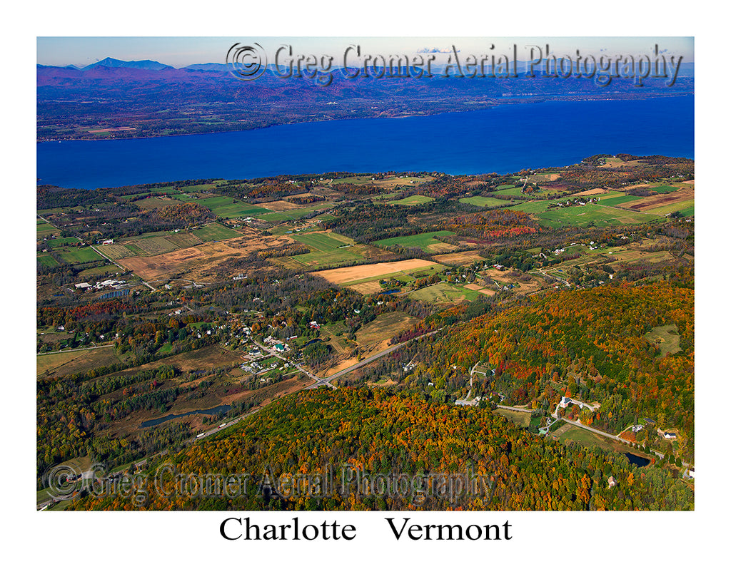 Aerial Photo of Charlotte, Vermont
