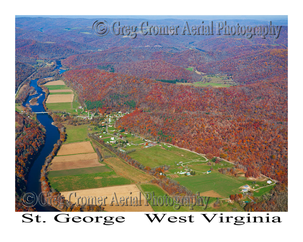 Aerial Photo of St. George, West Virginia