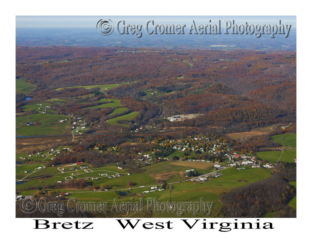 Aerial Photo of Bretz, West Virginia